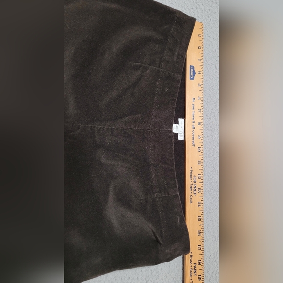 Corduroy J Jill Brown Pants with Side Zipper 14 Petite - Picture 9 of 13